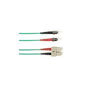 Black Box Om4 50/125 Multimode Fiber Optic Patch Cable - Ofnp Plenum, St To Sc, Green, 5-m (16.4-ft.), Gsa, Taa, Non-returnable/non-cancelable (FOCMPM4005MSTSCGN)