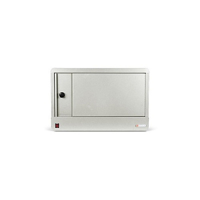 Bretford 16x Cube Micro Station, Padlock, Concrete (TVS16PACCT)
