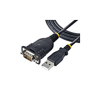 StarTech 3ft (1m) Usb To Serial Cable, Db9 Male Rs232 To Usb Converter, Usb To Serial Adapter For Plc/printer/scanner/switch/av, Windows/mac (1P3FPUSBSERIAL)