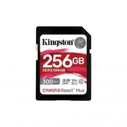 Kingston 256gb Canvas React Plus Sdxc Uhs-ii 300r/260w U3 V90 For Full Hd/4k/8k (SDR2/256GB)
