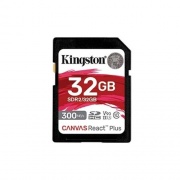 Kingston 32gb Canvas React Plus Sdhc Uhs-ii 300r/260w U3 V90 For Full Hd/4k/8k (SDR2/32GB)