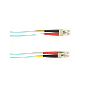 Black Box 10 Mm Fo Patch Cable Duplx, Pvc, Aqua, Lclc 37 Ft (FOCMR10LCLCAQ37)