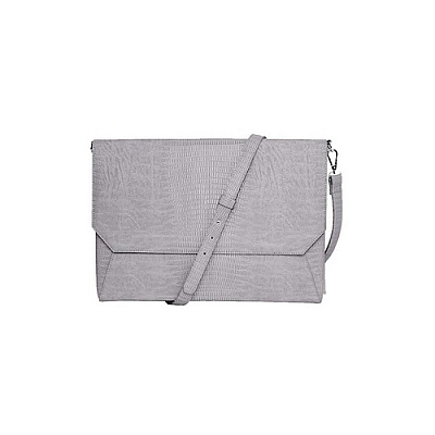 Fudo Security 14 Lenox Ave Lizard Clutch Grey (FFS14GYSNAKENVE)