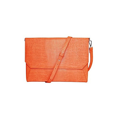 Fudo Security 14 Lenox Ave Lizard Clutch Orange (FFS14ORSNAKENVE)