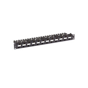 Black Box Cat6a Component Level 110 Patch Panel - 1u, Rackmount, Poe+, 24-port, Taa (C6APP7024R2)