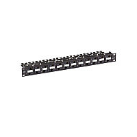 Black Box Cat6a Component Level 110 Patch Panel - 1u, Rackmount, Poe+, 24-port, Taa (C6APP7024R2)