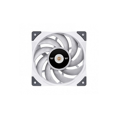 Thermaltake Toughfan 12 White High Static Pressure 2000 Pwm 120mm Fan, Metal-reinforced Motor Hub, Gen.2 Hydraulic Bearing, 1 Pack, Cl-f117-pl12wt-a (CLF117PL12WTA)