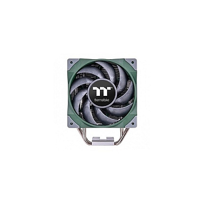 Thermaltake Toughair 510 180w Tdp Cpu Cooler Racing Green, Intel/amd (lga 1700), Dual 120mm 2000rpm High Static Pressure Pwm Fan Cl-p075-al12rg-a (CLP075AL12RGA)