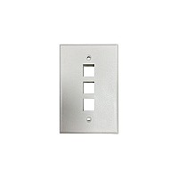 Tripp Lite Safe-it Wall Plate 3-port Single-gang (N042AB003IVM)