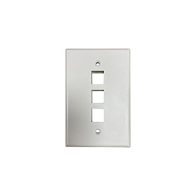 Tripp Lite Safe-it Wall Plate 3-port Single-gang (N042AB003IVM)