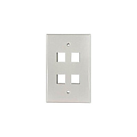Tripp Lite Safe-it Wall Plate 4-port Single-gang (N042AB004IVG)