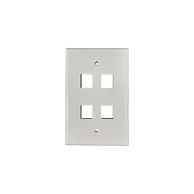 Tripp Lite Safe-it Wall Plate 4-port Single-gang (N042AB004IVG)