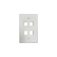 Tripp Lite Safe-it Wall Plate 4-port Single-gang (N042AB004IVM)