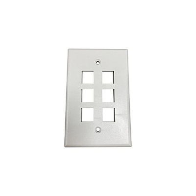 Tripp Lite Safe-it Wall Plate 6-port Single-gang (N042AB006IVM)