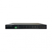 Avcomm Technologies 28-port Layer3 Industrial Ethernet Switch, 24 Rj45 Ports 10/100/1000base-t(x), 4 Combo Ports (10/100/1000baset(x) Or 100/1000basesfp+) (8028GX8L3AC2)