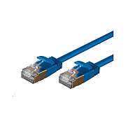Monoprice Slimrun Cat6a Ethernet Patch Cable - Snagless Rj45, Stranded, S/stp, Pure Bare Copper Wire, 36awg, 5m, Blue, 5 Pack (34797)