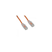 Enet Solutions Category 6 Slim A2awg Network Patch Cable With Slim Clear Snagless Molded Boot Utp R4-45 (3m) 10ft Orange (C6ORSCB10ENC)