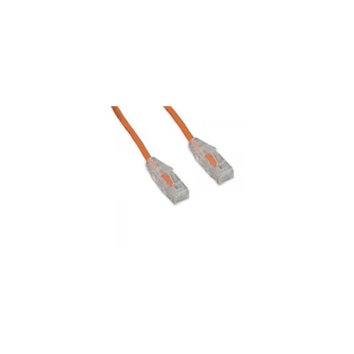 Enet Solutions Category 6 Slim A2awg Network Patch Cable With Slim Clear Snagless Molded Boot Utp R4-45 (3m) 10ft Orange (C6ORSCB10ENC)