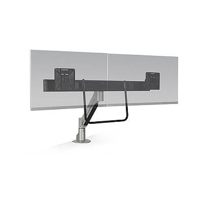 Hcw Distributing 7000 Arm And Dual Crossbar With Handle For Two Displays Up To 27 In. Silver Taa (700018537H124)
