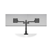 Hcw Distributing Staxx Dual Monitor Pole Mount With Articulating Arms,black. Taa (STX02S104)