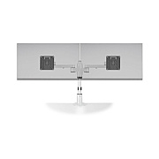 Hcw Distributing Staxx Dual Monitor Pole Mount With Articulating Arms,white. Taa (STX02S248)