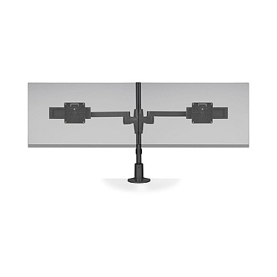 Hcw Distributing Staxx Dual Monitor Pole Mount With Sliders, Black. Taa (STX02SLD104)