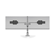 Hcw Distributing Staxx Dual Monitor Pole Mount With Sliders, Silver. Taa (STX02SLD124)