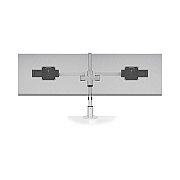 Hcw Distributing Staxx Dual Monitor Pole Mount With Sliders, White. Taa (STX02SLD248)