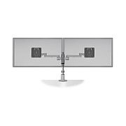 Hcw Distributing Staxx Dual Monitor Pole Mount For Up To 30 In Wide Screen Displays Silver, Taa (STX02W124)