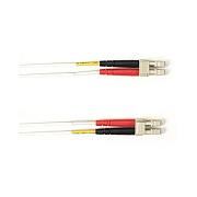 Black Box 62.5 Mm Fo Patch Cable Duplx, Pvc, White, Lclc 30 Ft Non Cancelable/non Returnable (FOCMR62LCLCWH30)
