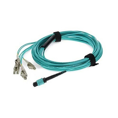 Add-On 3m Mpo/8xlc F/m Om4 Aqua Fanout Cbl (ADDMPO4LC3M5OM4P)