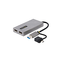 StarTech Usb To Dual Hdmi Adapter, 4k30hz + 1080p (107BUSBHDMI)