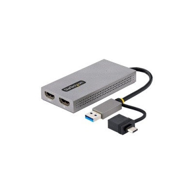 StarTech Usb To Dual Hdmi Adapter, 4k30hz + 1080p (107BUSBHDMI)