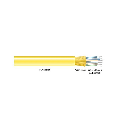 Black Box Fo Bulk, Indoor Dist Sm Tb Ofnr 12 Fiber 8000 Ft Non Cancelable/non Returnable (FOBC45INSMYL12F8000)