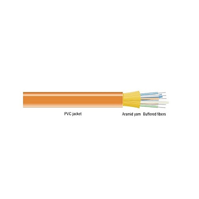 Black Box Fo Bulk, Indoor Dist Om1 Tb Ofnp 6 Fiber, 550ft, Non-cancelable, Non-returnable (FOBC55INM1OR06F550)
