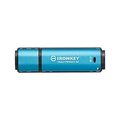 Kingston 8gb Ironkey Vault Privacy 50 Aes-256 Encrypted, Fips 197 (IKVP50/8GB)