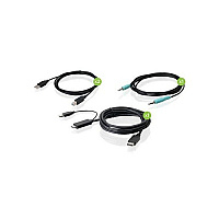 Iogear 6ft 4k Single View Hdmi To Displayport, Usb Kvm Cable Kit With Audio (G2L8902UN)