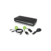 Iogear Universal 8-port Single View Displayport/hdmi Secure Kvm Switch Kit Audio, Cac, Taa (GCS1418TAA4CUN)