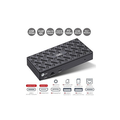SIIG Usb-c Quad Hybrid 4k Video Dockingw/pd (JUDK0Q11S1)