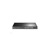 TP-Link 18port Gigabit Rackmount Switch With 16port Poe+ Port: 16gigabit Poe+ Ports, 2gigabit Nonpoe Ports, 2 Combo Gigabit Sfp Slots (TLSG1218MP)