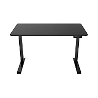 Monoprice Sit-stand Desk W/ Wood Top (black Base; Black Top) (42763)