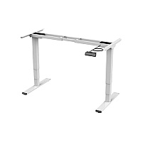 Monoprice Sit-stand Desk, Frame Only, 2-motor, White (43563)