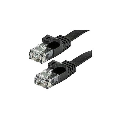 Monoprice Cat6 Patch Cable Flat Design_0.5ft Black (40879)
