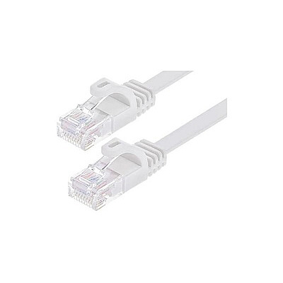 Monoprice Cat6 Patch Cable Flat Design_5ft White (43076)