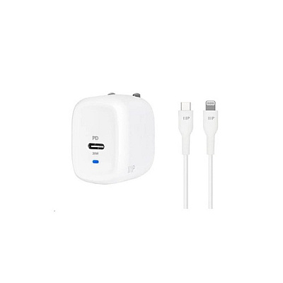 Monoprice Foldable Wall Charger Usb-c; 4ft; Gan (42264)
