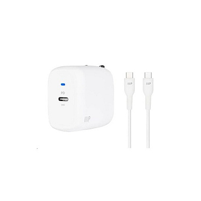 Monoprice Foldable Wall Charger Usb-c; 6ft; Gan (42265)