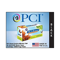PCI Brand Eco-friendly Reman Konica Minolta Tnp-39 A63v00w A63v00f Black Toner Cartridge 10000 Page Yield For Konica-minolta Bizhub 3300, Bizhub 3300p (A63V00WPCI)