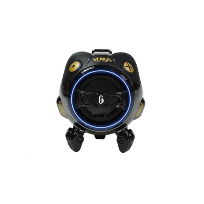 Relaunch Aggregator Gravastar Venus Outdoor Bluetooth Speaker, Ipx5 Waterproof, Stereo Dual Pairing, 6 Lights, 10h Playtime, Shadow Black (GRAVASTAR G2_BLK)