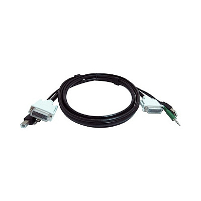 Black Box 6 Ft Kvm Usb Dual Link Dvi Cable With Audio- Taa Compliant (SKVMCBLDVI06TAA)