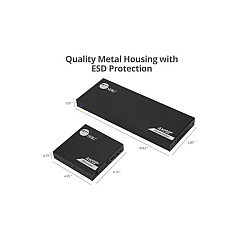 SIIG 1x8 4k 60hz Hdmi Extender Splitter Over Cat6 With Loopout, Ir, Arc & Rs-232 (CEH27B11S1)